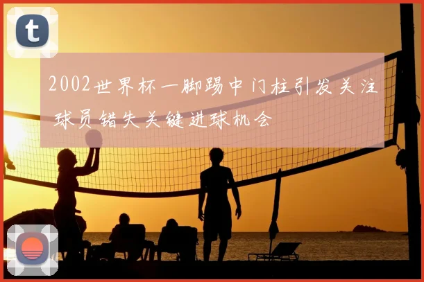 2002世界杯一脚踢中门柱引发关注 球员错失关键进球机会